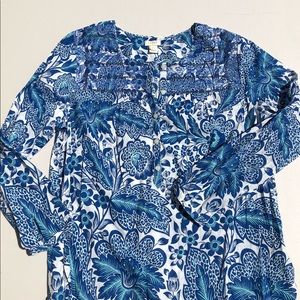 J Crew floral blouse